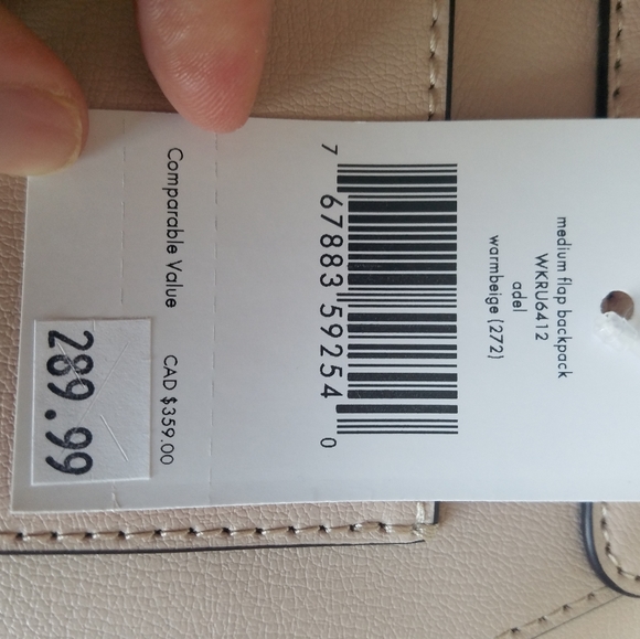 NWT kate spade medium leather backpack - Picture 8 of 13